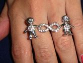 Anel Duplo Filhos Amor Infinito - Tam.18