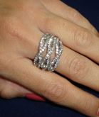 Anel Prata Strass-Trio Infinito